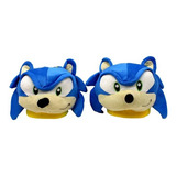 Pantufa Sonic Speed 3d Ouriço Azul Adulto - Zona Criativa 