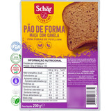 Pão Maça Com Canela Sem Glúten Sem Lactose Vegano Schar 200g