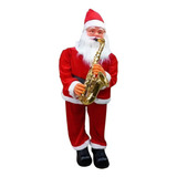 Papai Noel 120cm Musical Natal Saxofone