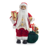 Papai Noel 60cm C/ Saco De Presente Decoração Enfeite Natal