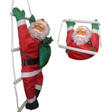 Papai Noel Escada Natal Escalador Enfeite Natalino Decoracao