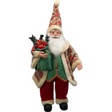 Papai Noel Grande Vermelho E Verde Decoração Natal 100cm