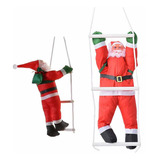 Papai Noel Na Escada Natal 40cm Natalino Decoraçao Escalador
