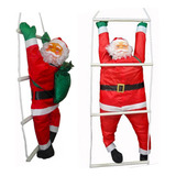 Papai Noel Natalino Escalador 60cm Natal