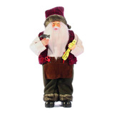 Papai Noel Plus Marceneiro 41cm Vinho
