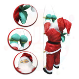 Boneco Papai Noel em Pé Vermelho e Marrom Segurando Lanterna e Coração 90cm  - Ref 73581001 D&A - CCS Decorações