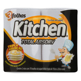 Papéis Toalha Kitchen Total Absorv Pacote