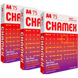 Papel A4 Sulfite Chamex Office 75g 210x297 Resma 1500 Folhas