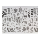 Papel Acoplado Hamburger 20g 40x40 400 Folhas Lanche Burguer