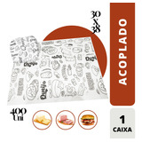 Papel Acoplado Lanches Hambúrguer Delivery 30x38 C/400 Full