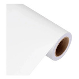 Papel Adesivo Contact Branco Fosco Opaco Lavável 45cm X 2mt