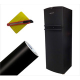 Papel Adesivo Preto Fosco Envelopar Geladeira Cozinha 6mx1m