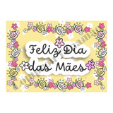 Papel Arroz Bolo Personalizado Feliz Dia Das Mães - 20x30cm