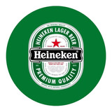Papel Arroz Personalzado Bolo Redondo Heineken