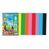 Papel Colorido Lumi Paper Escolar 8 Cores 32 Folhas A4 Eco