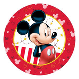 Papel De Arroz Para Bolo De Aniversário Mickey - Mod 15