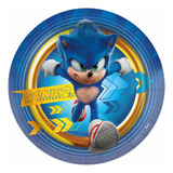 Papel De Arroz Para Bolo De Aniversário Sonic - Mod 15