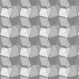 Papel De Parede Adesivo Efeito Gesso 3d Geométrico Cinza 12m