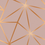 Papel De Parede Adesivo Geométrico Zara Fendi E Rosê Gold