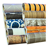Papel De Parede Adesivo Madeira Ripado 3d Lavável 10m X 45cm