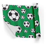 Papel De Parede Adesivo Verde Menino Fundo Bolas Teen 10m