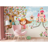 Papel De Parede Infantil Princesinha Autocolante