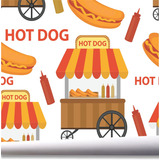 Papel De Parede Lanchonete Hot Dog