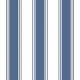 Papel De Parede Listrado Azul Branco 3,10