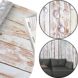 Papel De Parede Madeira Adesivo Ripado 10m X 45cm Lavável 3d