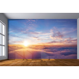 Papel De Parede Sol Acima Das Nuvens Céu 3d M² Nsk90