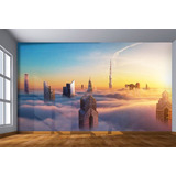Papel De Parede Sol Acima Das Nuvens Céu 3d M² Nsk94