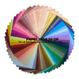 Papel De Seda 20 Gramas 50 X 70 Com 100 Folhas Cores