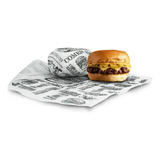 Papel Embrulhar Hamburguer Burger Burguer Acoplado 1000 Unds