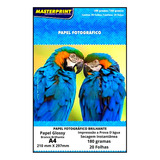 Papel Foto A4 Glossy Brilhante 115g 500 Unidades Masterprint Cor Branco
