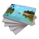 Papel Foto Glossy 135g Inkjet A4 À Prova D´água 100 Folhas Cor Branco