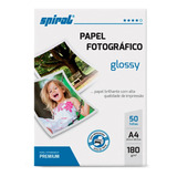 Papel Fotográfico A4 180g Glossy Paper