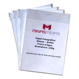 Papel Fotográfico A4 Glossy 230g Prova D'água - 1.000 Folhas