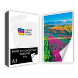 Papel Fotográfico Adesivo A3 Glossy 115g 500 Folhas Premium!