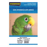 Papel Fotográfico Adesivo A4 Glossy 115g 100 Fls Masterprint
