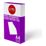 Papel Fotográfico Adesivo A4 Glossy 115g 200 Folhas Premium