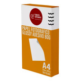 Papel Fotográfico Adesivo A4 Glossy 80g 200 Folhas Premium