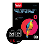 Papel Fotográfico Adesivo Premium A4 Glossy 115g 500 Folhas