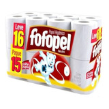 Papel Higiênico Folha Dupla Fofopel 16 Rolos X 30 Metros