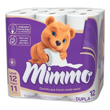 Papel Higiênico Folha Dupla Neutro Mimmo 30m Pacote L12 P11