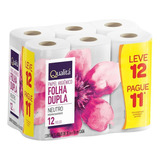 Papel Higiênico Folha Dupla Neutro Qualitá 30m 12 Unidades
