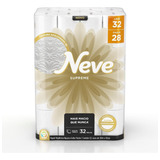 Papel Higiênico Neve Supreme Dermacare Folha Tripla 32 Rolos