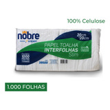 Papel Interfolha 100% Celulose 1000 Fls Branco 20x20 Nobre