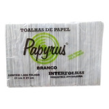 Papel Interfolha Branco Fibras Celulósicas Com