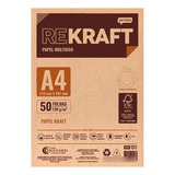 Papel Kraft A4 120g Impressão Convite