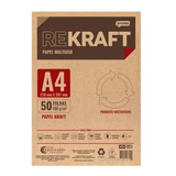 Papel Kraft  Para Impressão A4 180g 50 Fls Jandaia